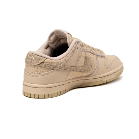 Nike Dunk Low 'Woven Sanddrift' Sneakers Fabric Woven Tan Nike Shoes - Picture 3 of 15